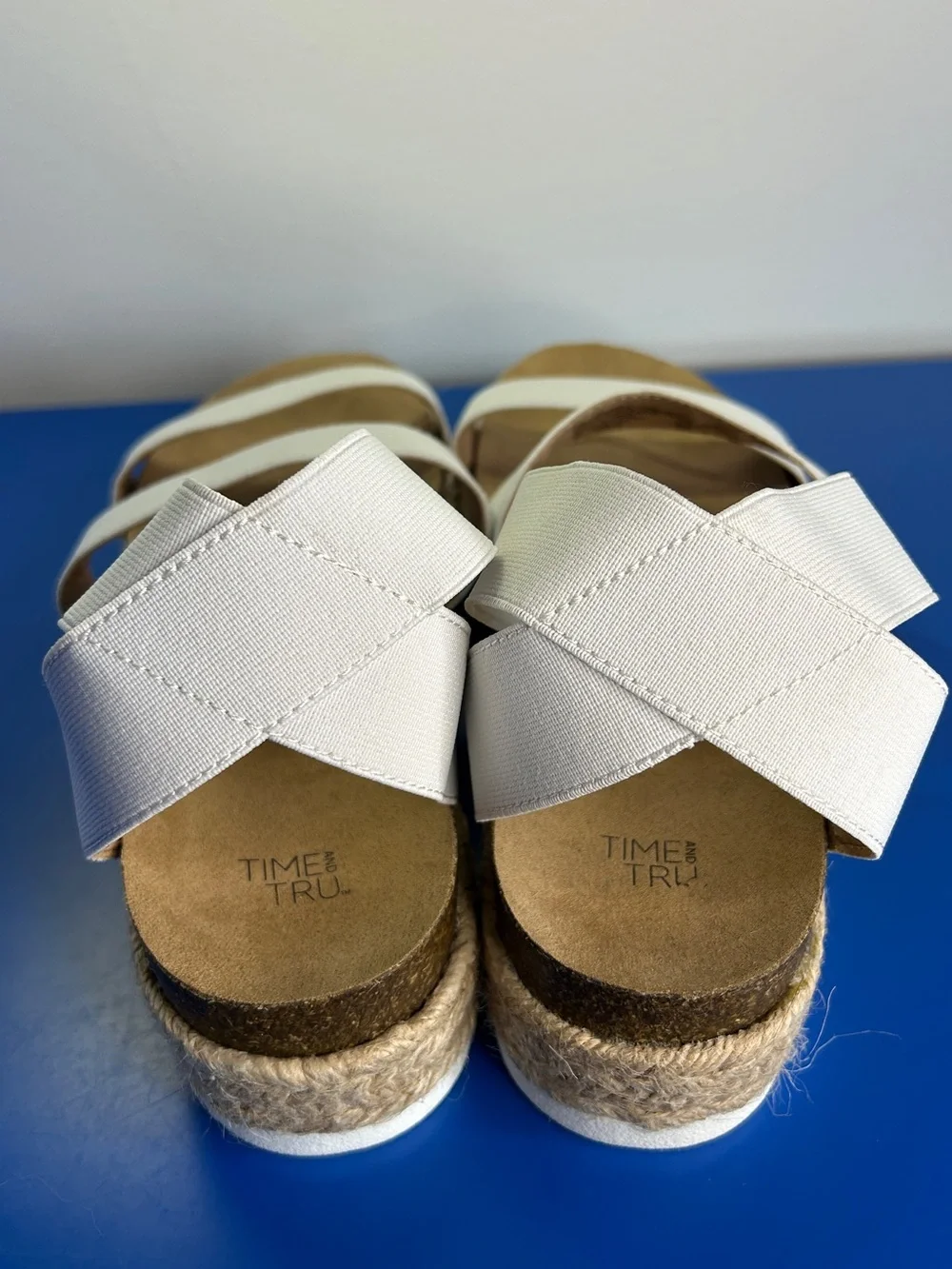 White Espadrille Platform Sandals